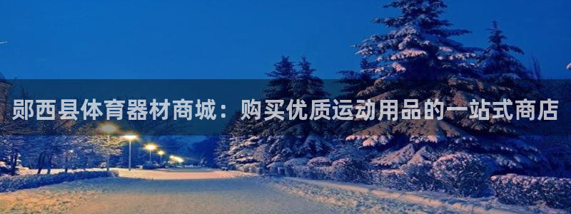 耀世官网：郧西县体育器材商城：购买优质运动用品的一站