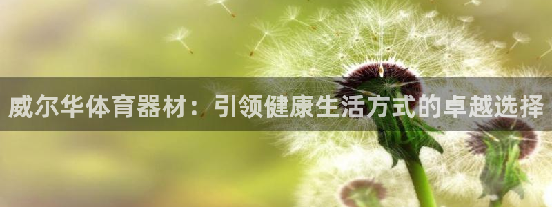 耀世娱乐老板叫什么：威尔华体育器材：引领健康生活方式