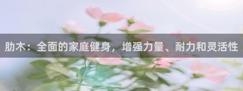 耀世集团视频直播怎么样：肋木：全面的家庭健身，增强力