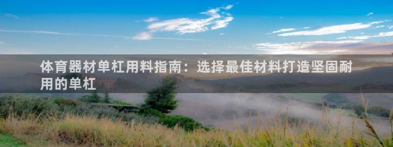耀世娱乐登陆官网下载：体育器材单杠用料指南：选择最佳