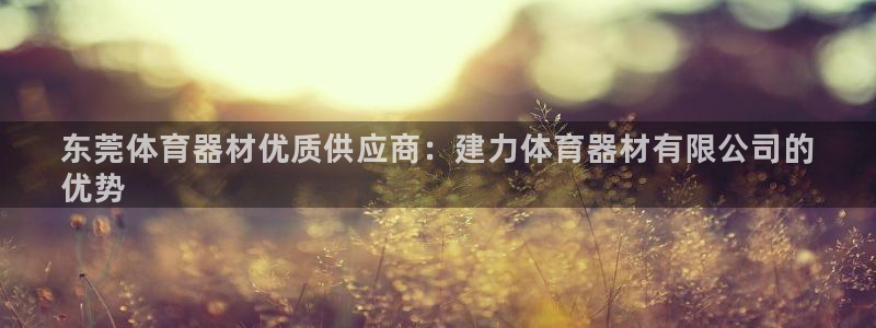 耀世娱乐含山设备：东莞体育器材优质供应商：建力体育器