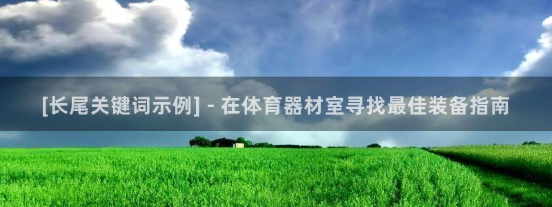 耀世娱乐app下载：[长尾关键词示例] - 在体育器