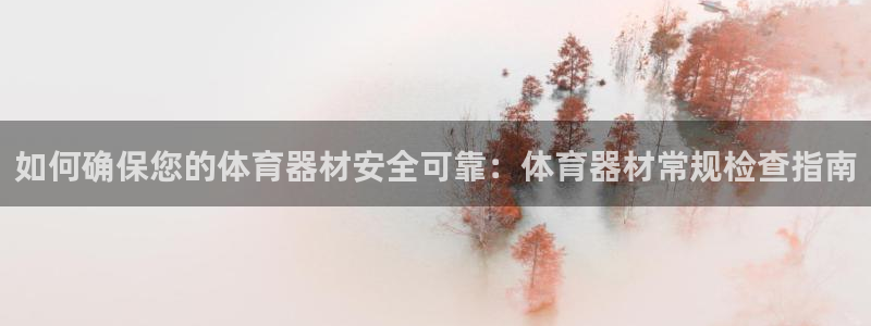 耀世娱乐登录地址在哪里：如何确保您的体育器材安全可靠