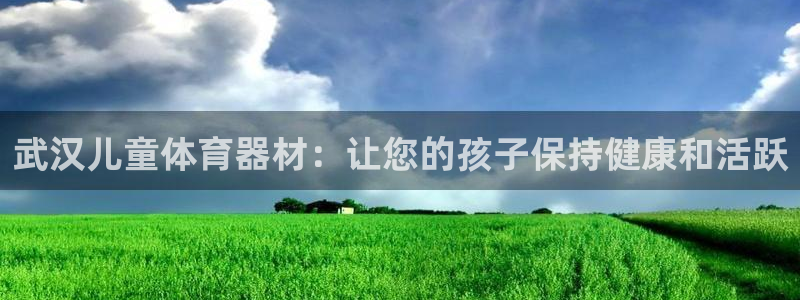 耀世广告：武汉儿童体育器材：让您的孩子保持健康和活跃
